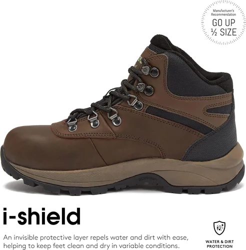 Vista 3 de HI-TEC Altitude VI I WP - Botas de senderismo impermeables de cuero para mujer, zapatos de sendero y mochilero