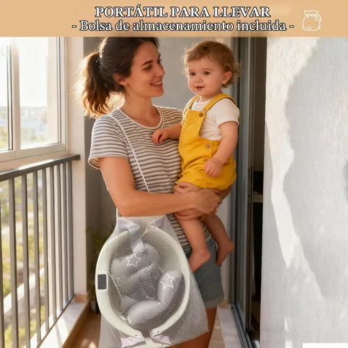 Vista 3 de Bañera para bebé EverKiddo, tina de baño para bebé con termómetro y cojín suave, bañera plegable para bebés de recién nacidos a niños pequeños de 0