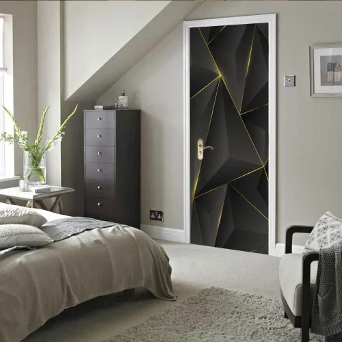 Vista 110 de Calcomanías 3D para puerta, murales para despegar y pegar, papel tapiz de caballo, calcomanías autoadhesivas extraíbles de PVC, impermeable, póster