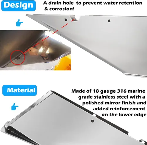 Vista 6 de 99022 Skeg Guard para Volvo Penta SX Drive Single Prop 1995-2006 Inboard Skeg Protector Shield Instalación DIY
