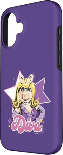 Vista 2 de Funda para iPhone 16 Disney The Muppets Miss Piggy Diva Retrato