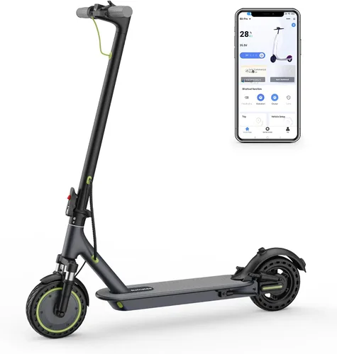 Vista 5 de Electric Scooter - 350W/500W Motor, 8.5"/10''Solid Tires, Up to 19/22MPH& 16/21/23Miles Long-Range Portable Commuting Scooter for Adults with Double
