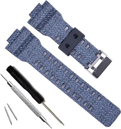 Vista 33 de My Time OliBoPo - Correa de repuesto de resina natural para reloj Casio G-Shock GD120/GA-100/GA-110/GA-100C