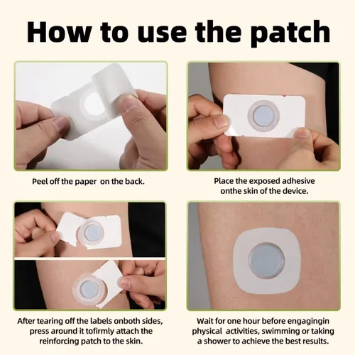 Vista 4 de Guard Medi Adhesive Patches for Dexcom G7 – Waterproof & Sweatproof CGM Sensor Covers, Hypoallergenic & Long-Lasting Overpatch Tape, 10-14 Days