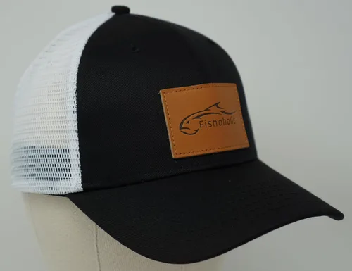 Vista 6 de Fishoholic Gorra de pesca de béisbol Snapback - Malla de camionero de pesca regalo para papá padre