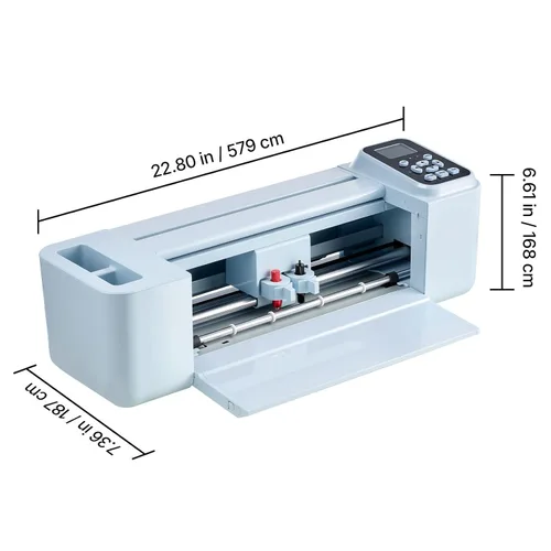 Vista 8 de Máquina de corte de vinilo de 12 pulgadas con biblioteca de diseño integrada, control de botón y pantalla, compatible con PNG/JPG/SVG, funciona