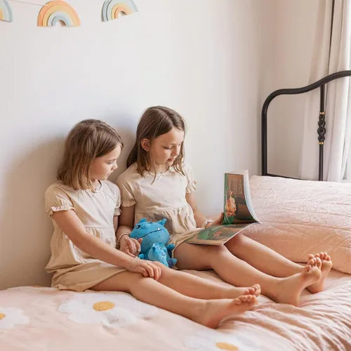 Vista 9 de Mint Bucket Brands Chomphogs on Guard - Protectores de felpa para niños asustados de la oscuridad - Los niños finalmente duermen solos por la noche