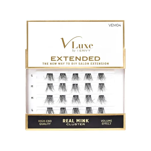 Vista 12 de VLuxe by iEnvy Extended Collection: Extensión de pestañas 3D extendida – Pluatherlight sintético reutilizable pestañas artificiales multipaquete