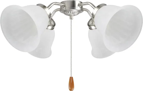 Vista 3 de Aspen Creative 23178-65-4 Pantalla de vidrio de repuesto para ventilador de techo con forma de campana de alabastro transicional, ajuste de 2-1/8