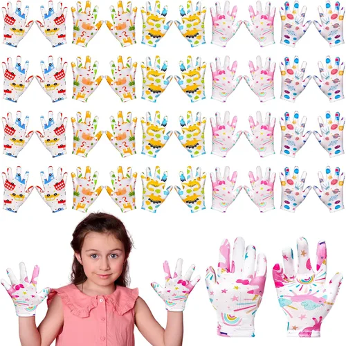 Vista 9 de 20 pares de guantes de eccema para niños, guantes hidratantes para piel irritada sensible, eccema, reutilizables, elásticos, suaves y no duelen