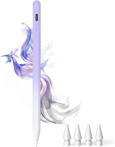 Vista 11 de Lápiz capacitivo para iPad 9ª y 10ª - Lápiz de carga Type-C para iPad con rechazo de palma, lápiz activo compatible con (2018-2025) Apple iPad