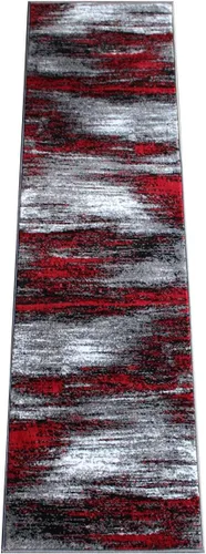 Vista 16 de Masada Rugs, Alfombra moderna y contemporánea, azul, gris y negro (2 pies x 3 pies)
