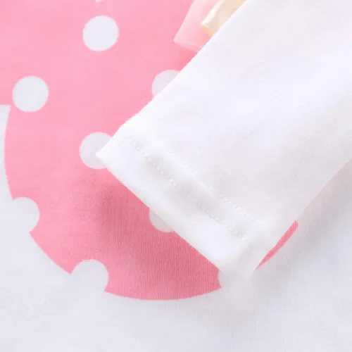Vista 4 de WHBFRG Baby Girl Clothes, 3 Pieces Long Sleeved Cute Toddler Infant Outfits Kids Tops and Pants Set