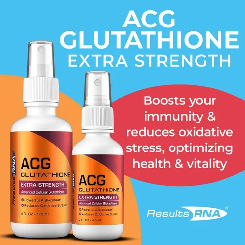 Vista 3 de Suplemento ACG Glutatión fuerza extra (Glutatión celular avanzado) de Results RNA, 2 onza