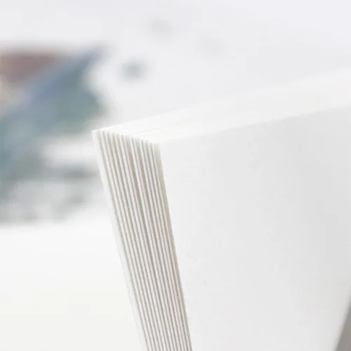 Vista 4 de RGBMIX Cuaderno de acuarela de 8 x 11 pulgadas, 140 libras/300 gsm, 24 hojas, diseño en espiral, páginas sin deshilachar, papel de prensa en frío