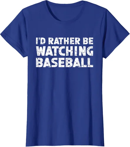 Vista 10 de Camiseta de béisbol I'd Rather Be Watching