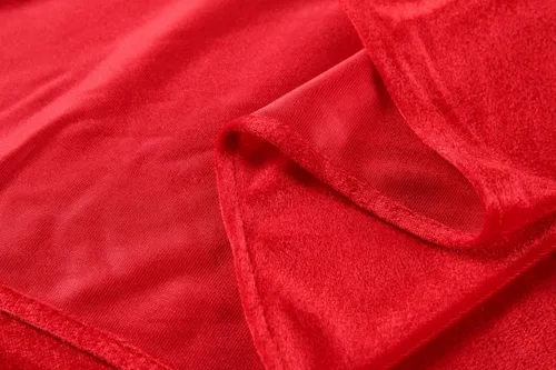 Vista 7 de QueenDream Alfombra de pasillo de terciopelo rojo de 4.5 x 20 pies para eventos de fiesta de cumpleaños