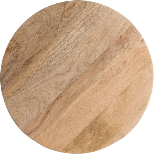Vista 7 de Kate and Laurel Dahl - Mesa redonda de madera para bebidas; 12 x 23 pulgadas; marrón natural; mesa de pedestal de acento circular de madera bohemia