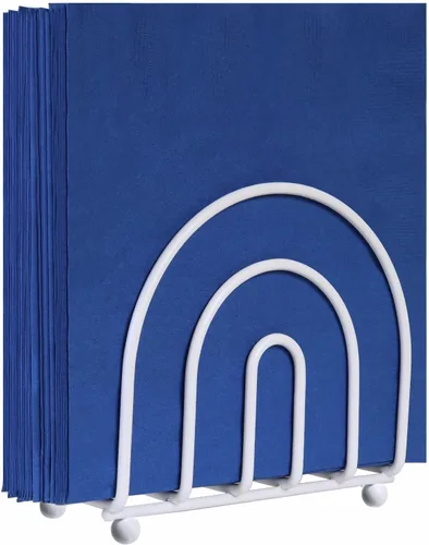 Vista 9 de Blue Donuts Classic Arc Collection - Servilleteros para mesas, servilleteros de granja, servilleteros de mesa de comedor para cocina, color negro