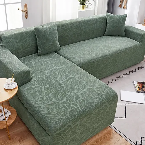 Vista 15 de Fundas elásticas para sofá modular, funda de sofá jacquard en forma de L, gruesa y antideslizante, protector de muebles, funda de sofá adecuada