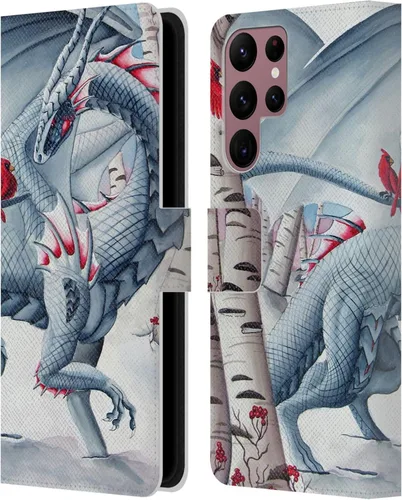 Vista 177 de Head Case Designs Officially Licensed Carla Morrow Galactic Entrancement Dragons Leather Wallet Case Compatible with Samsung Galaxy A07 4G