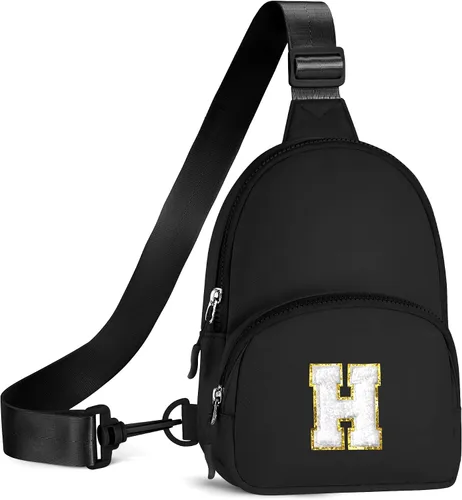 Vista 27 de YOOLIFE Bolso bandolera con inicial, bolsas pequeñas para niñas y mujeres, regalos para adolescentes, niñas, adolescentes, novia, dama de honor
