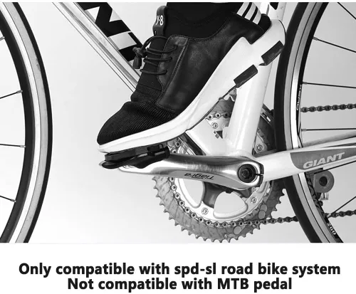 Vista 3 de Thinvik Pedal de carretera sin clip convertido a pedal de plataforma universal Adaptadores para pedal de sistema Shimano SPD-SL