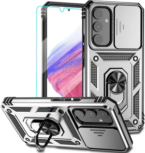 Vista 7 de Funda para Samsung Galaxy A54 5G, con protectores de pantalla y funda para cámara, [grado militar] 16 pies. Funda a prueba de caídas con función