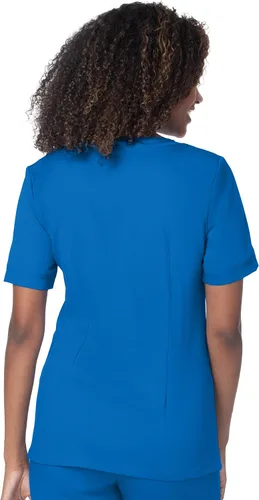 Vista 3 de Landau Women's Ultimate Soft Stretch Medical Sweetheart Neck Scrub Top