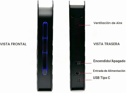 Vista 3 de Avolusion PRO-T8 - Disco duro externo USB 3.0 de 3 TB para PC y portátil con sistema operativo Windows