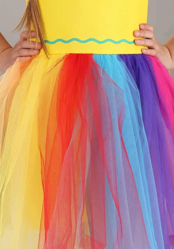 Vista 6 de Vestido de disfraz de caja de lápices para niños y diadema incluidos