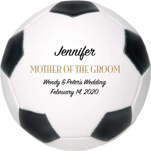 Vista 3 de Balón de fútbol personalizado, regalo de boda, padrino de boda, padrino de boda, padrino, dama de honor, regalo de recuerdo de portador de anillos