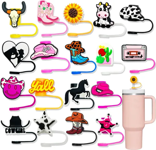 Vista 7 de 10 tapas de popote para vaso Stanley Cup de 30 y 40 onzas, de 0.394 in, reutilizables, de silicona, para copas Stanley, accesorios para vasos