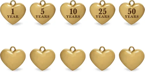 Vista 7 de Hallmark Keepsake Adorno de Navidad 2019 Nuestro Nuestro Aniversario, You and Me, Metal