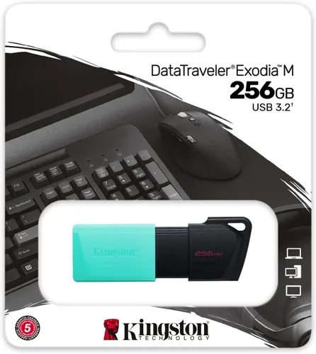 Vista 3 de Kingston Exodia M 64B - Unidad flash USB, color negro
