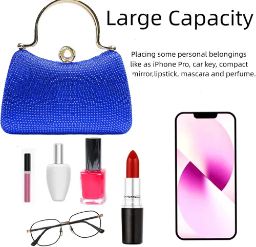 Vista 6 de LOLANNA Clutch Purses For Women Evening Bag Rhinestone Purses For Women Party Dress Wedding Crossbody Handbags