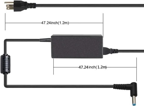 Vista 4 de HP 19.5V 2.31A 45W Adaptador de CA Cargador portátil para HP Envy x360 x2 13 15 M6 15-u010dx 15-u011dx 741727-001 740015-003 740015-002 HSTNN-LA40 H