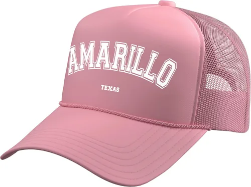 Vista 10 de Amarillo Texas Trucker Hat con espalda de malla ajustable