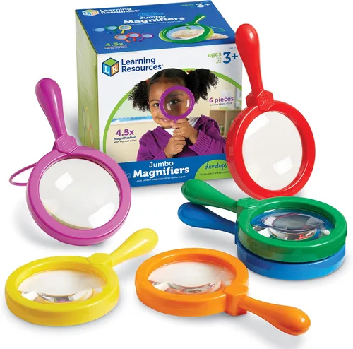 Vista 7 de Lupas tamaño jumbo de Learning Resources, juego de 6