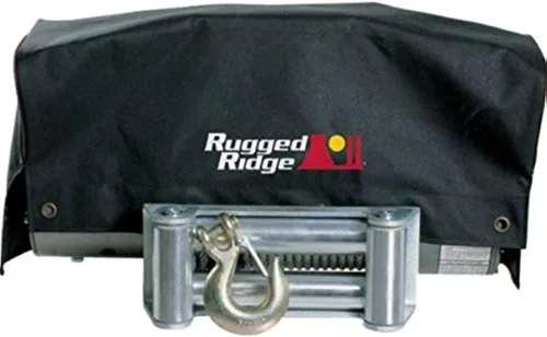 Vista 3 de Rugged Ridge Cubierta del cabrestante 15102.02, cabrestantes 8500/10500