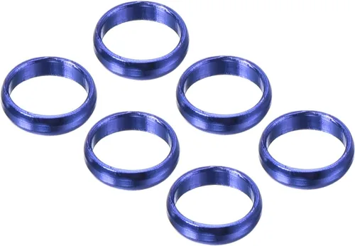Vista 9 de PATIKIL Anillo de eje de dardo, accesorios de aluminio del anillo O del dardo para los ejes del plástico y de nylon