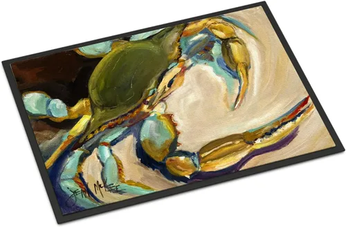 Vista 48 de Caroline's Treasures JMK1017JMAT - Tapete de caza de rana garza azul, 24 x 36 pulgadas, tapete para puerta delantera, interior y exterior