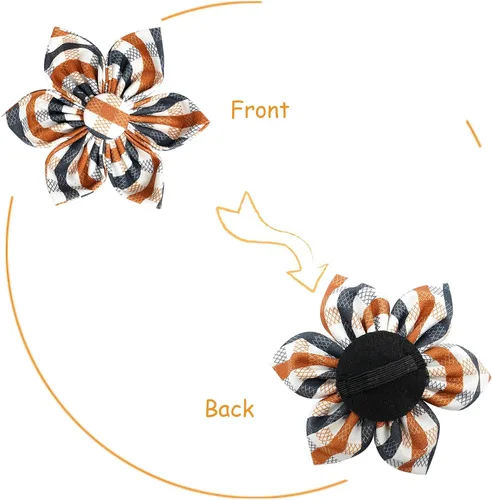 Vista 4 de Lionheart Glory - Collar de perro estampado con flor - Resistente, ajustable, protección contra caídas para cachorros XS