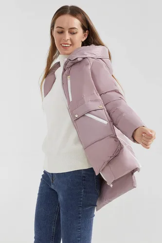 Vista 4 de Orolay - Abrigo de vellón para mujer, chaqueta de plumón de invierno engrosada