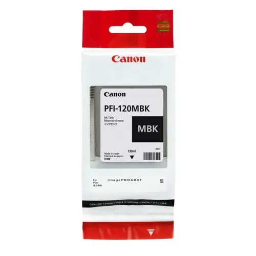 Vista 2 de Cartucho de Tinta Original Canon PFI-120MBK Negro Negro mate
