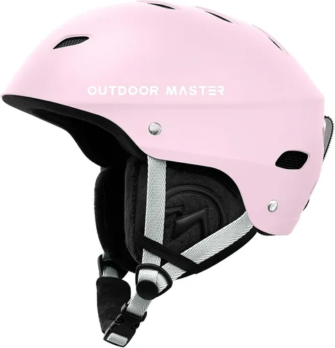 Vista 19 de OutdoorMaster Kelvin - Casco de esquí y snowboard para hombres, mujeres y jóvenes Adjustable Dial Fit Snow Helmet with ASTM Certified,14 Vents for