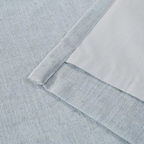 Vista 7 de Vision Home Cortinas Completamente Opacas de Lino Azul Niebla de 84 Pulgadas de Largo para Dormitorio y Sala de Estar, Paneles de Ventana Niebla Azul
