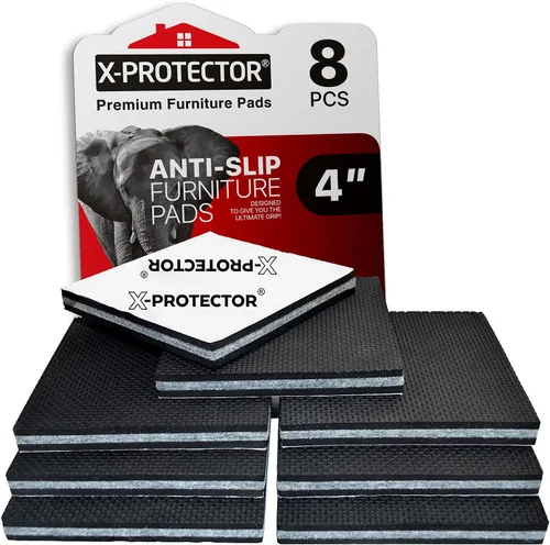 Vista 13 de Almohadillas Antideslizantes para Muebles X-PROTECTOR 48 PIEZAS - 32 piezas Redondas de 1" + 16 piezas Cuadradas de 2" Agarraderas para Muebles!