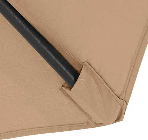 Vista 5 de MASTERCANOPY - Sombrilla de patio de 7.5 pies con toldo de repuesto de 6 varillas - Beige, solo toldo de repuesto