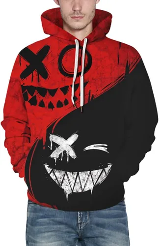 Vista 4 de Chaos World Men's Novelty Hoodie Realistic 3D Print Sweatshirt Unisex Top Casual Pullover
